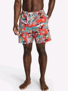 Disney Men's Size 3XL (48-50) Swim Trunks Mickey Beach NWT
